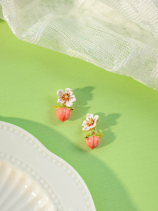 Peach Blossom Peach Earrings