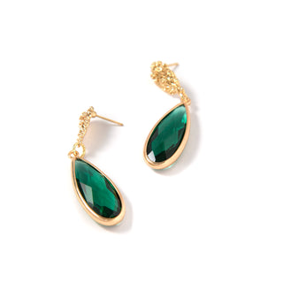 Green Crystal Earrings