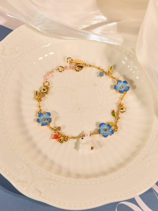 Peach Blossom Bunny Bracelet